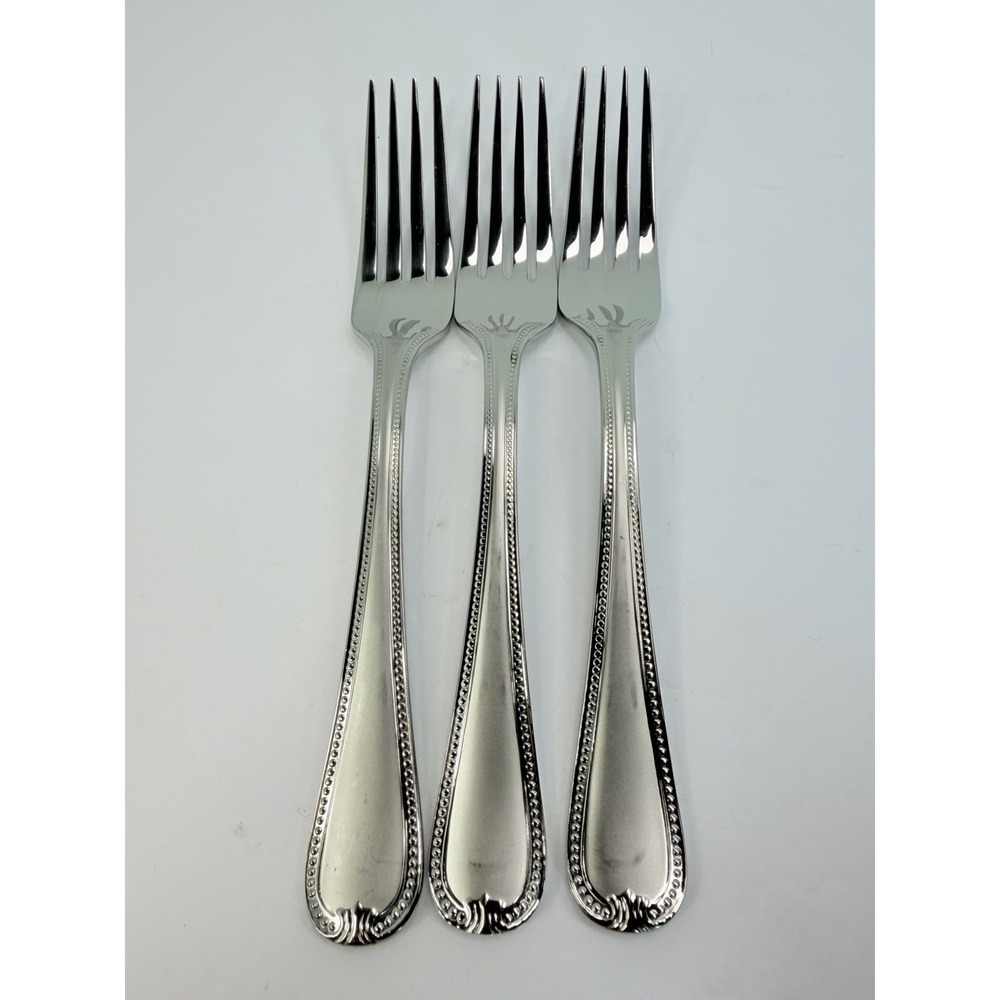 Lenox Vintage Jewel Frosted 3 Dinner Forks Frosted 18/10 Stainless Flatware
